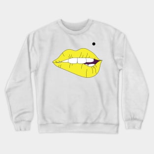 Ga Lips Yellow kiss Crewneck Sweatshirt